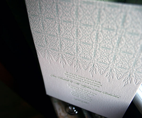 Petaline Letterpress Wedding Invitation 3