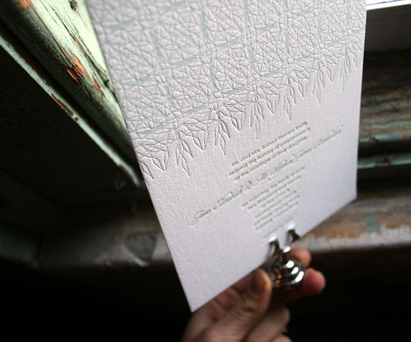 Petaline Letterpress Wedding Invitation 4