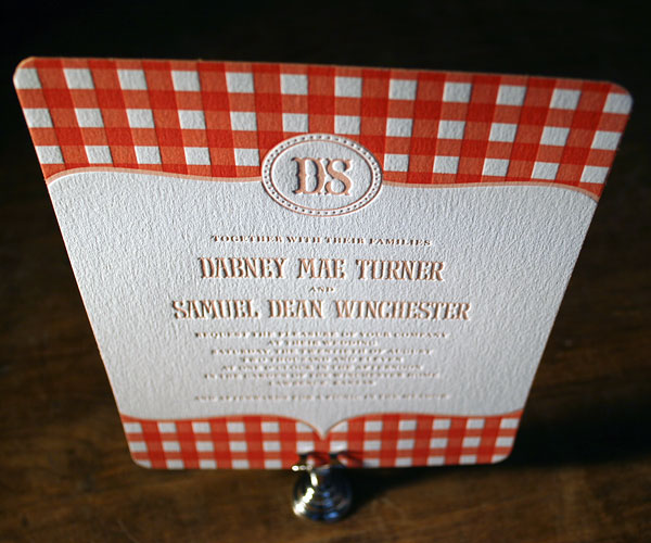 Savannah Letterpress Wedding Invitation 6