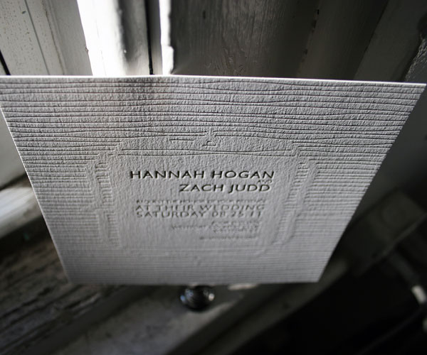 Threaded Letterpress Wedding Invitation 4