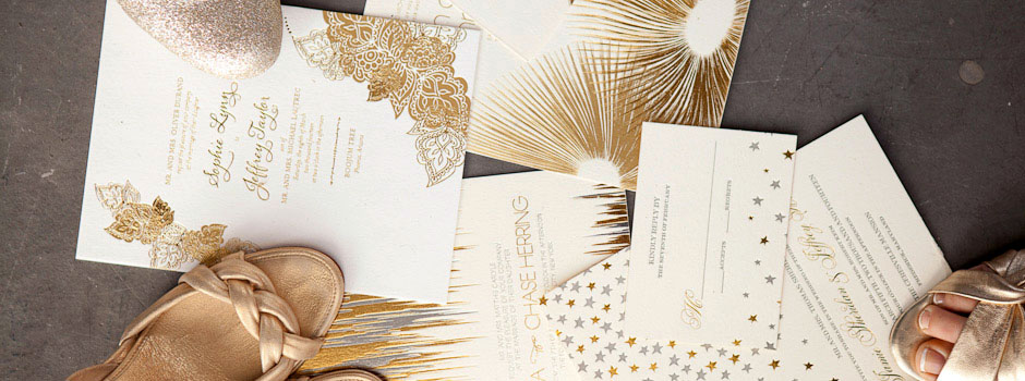 If you want sophisticated silver wedding invitations or gold 