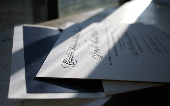 Letterpress invitation - Bella Figura
