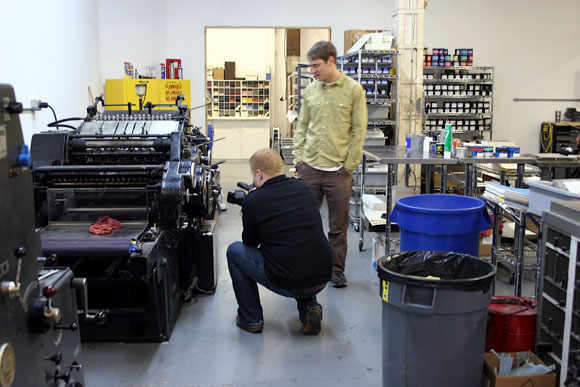 Luke Walker Photography visits Bella Figura's letterpress shop