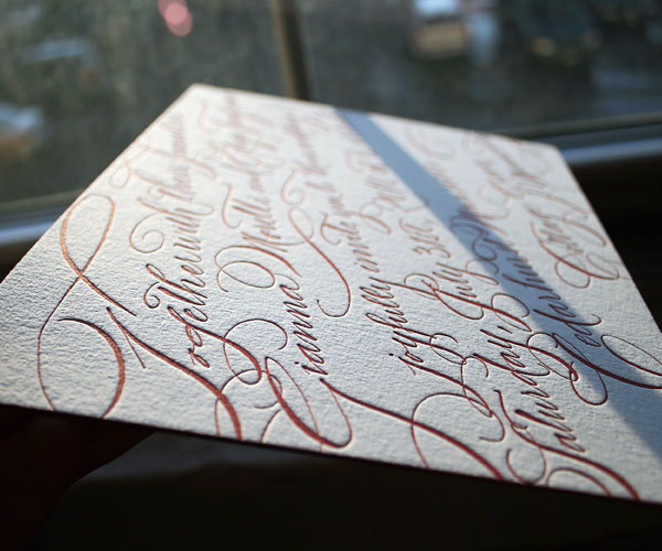 letterpress wedding invitations - Bella Figura letterpress wedding invitations - Bella Figura