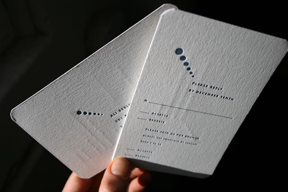 Letterpress reply postcards - 1 color - Bella Figura Letterpress reply postcards - 1 color - Bella Figura
