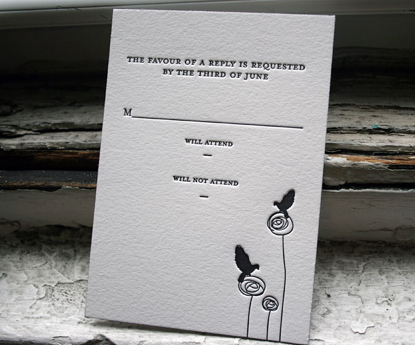 letterpress wedding invitation - Bella Figura letterpress wedding invitation - Bella Figura