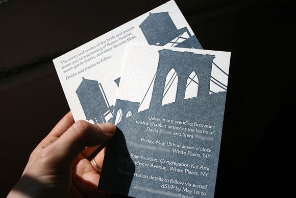 Custom Manhatten letterpress wedding suite - Bella Figura Custom Manhatten letterpress wedding suite - Bella Figura