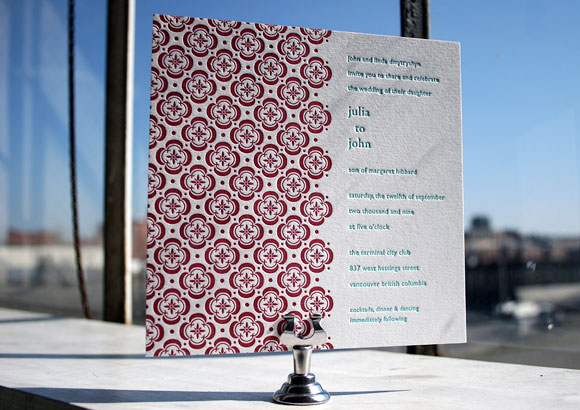 Letterpress wedding invitations - Bella Figura Letterpress wedding invitations - Bella Figura