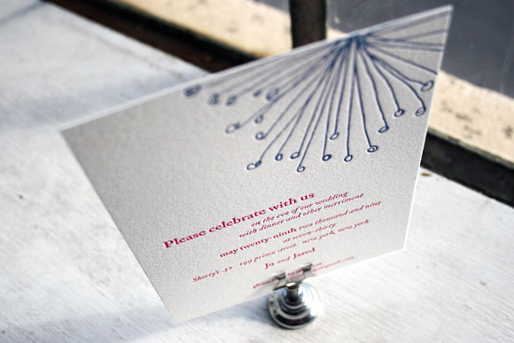 Buttonpom Letterpress Rehearsal Dinner Invitation Buttonpom Letterpress Rehearsal Dinner Invitation