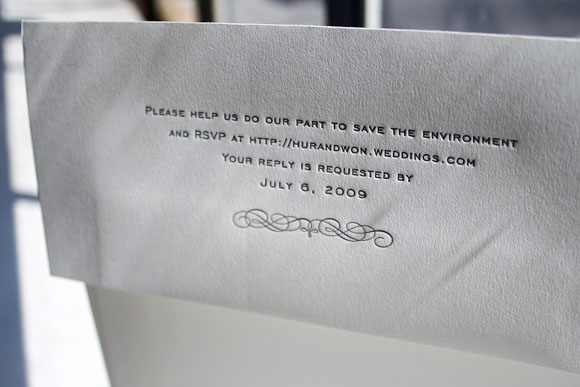 RSVP Info on Envelope Flap
