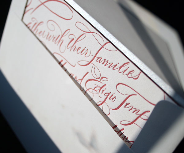 New Calligraphy Wedding Invitation New Calligraphy Wedding Invitation
