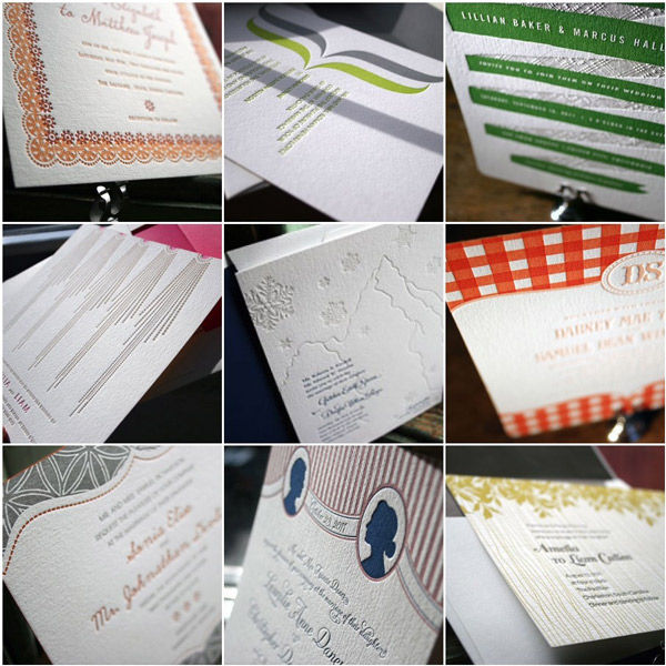 Letterpress Invitations by Bella Figura Letterpress Invitations by Bella Figura