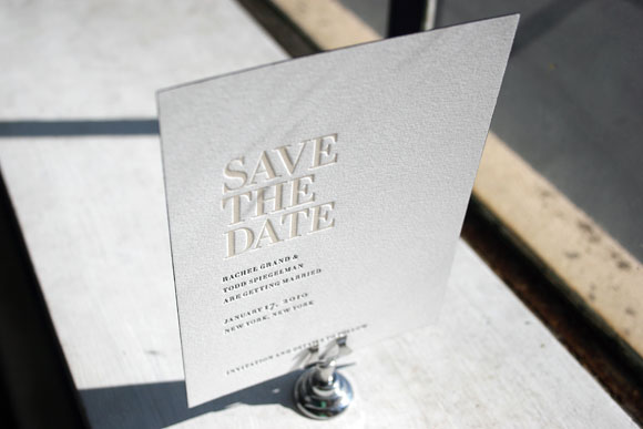 Irving Letterpress Save the Date by Bella Figura Irving Letterpress Save the Date by Bella Figura