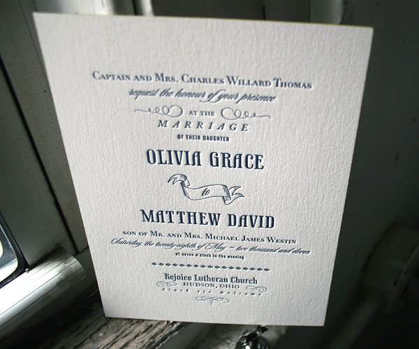 Bradford Letterpress Save the Date by Bella Figura