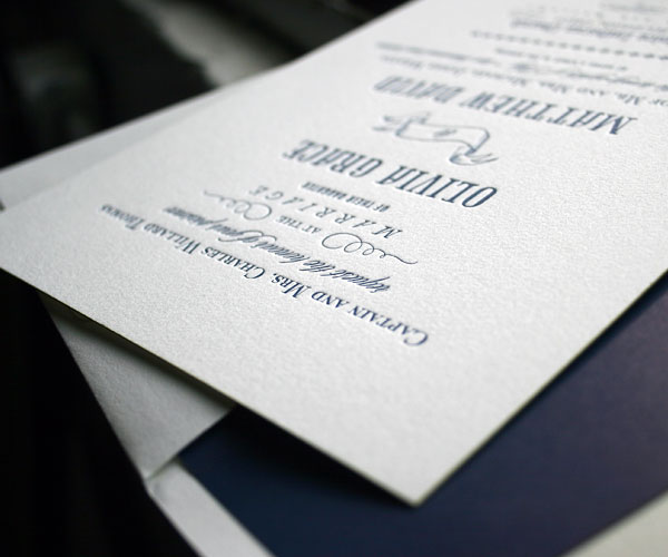 Bradford Letterpress Save the Date by Bella Figura