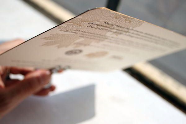 Custom Letterpress Invitations by Bella Figura Custom Letterpress Invitations by Bella Figura
