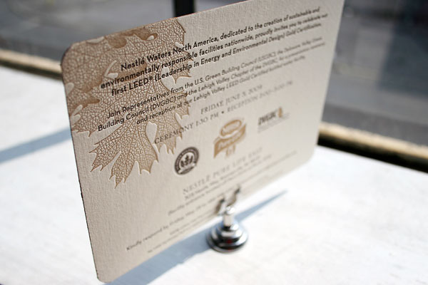 Custom Letterpress Invitations by Bella Figura Custom Letterpress Invitations by Bella Figura