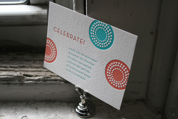 Letterpress Rehearsal Dinner Card Letterpress Rehearsal Dinner Card