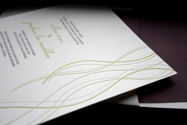 Lana Letterpress Wedding Invitations Lana Letterpress Wedding Invitations