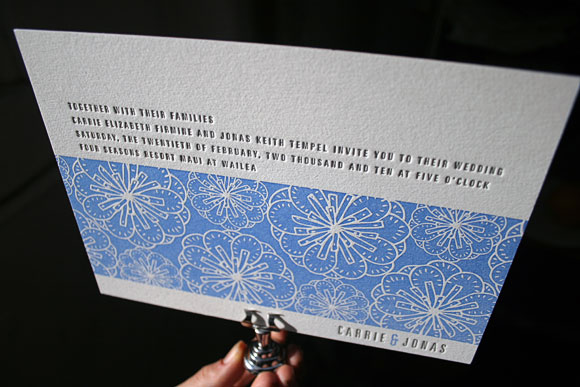 Nigella Letterpress Wedding Invitations