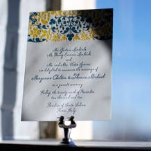 intricate_blue&yellow_letterpress_weddingannouncement intricate_blue&yellow_letterpress_weddingannouncement
