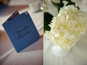 wedding-ceremony-program-white-hydrangeas
