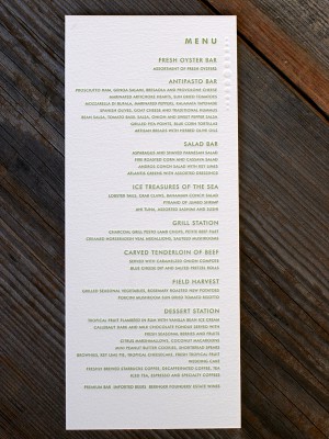 BellaFigura_GreenLetterpress_ChampagneMenu