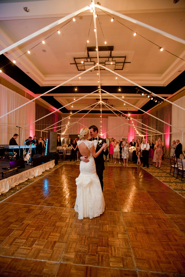 dance floor real wedding