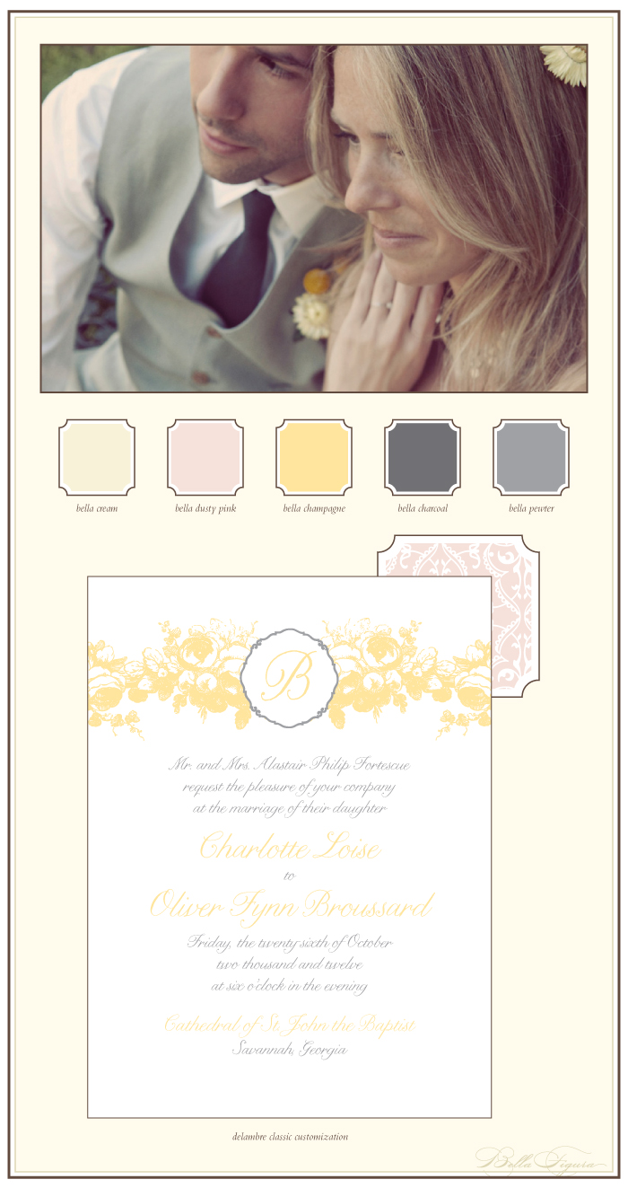 romantic letterpress wedding invitations