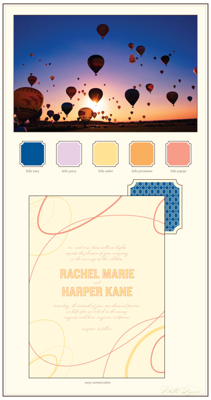 funky letterpress wedding invitations