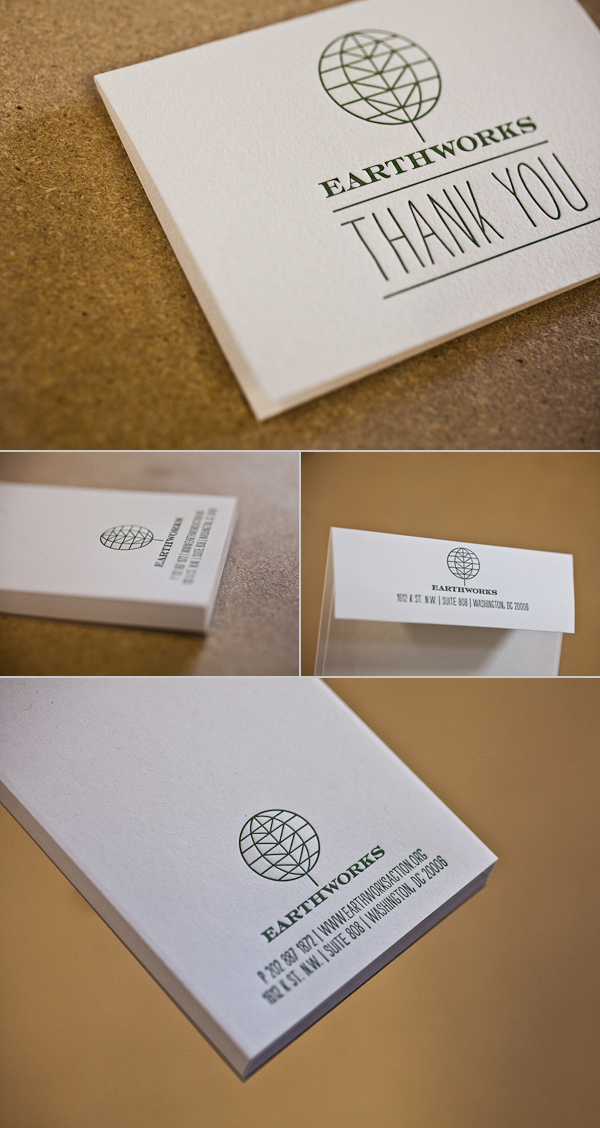 Earth probono letterpres printing
