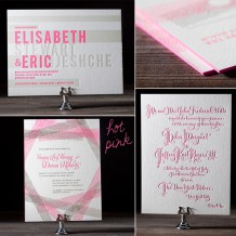 Hot pink neon ink is a new letterpress ink offering from Bella Figura for 2012