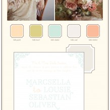 flapper fare vintage letterpress wedding invitations