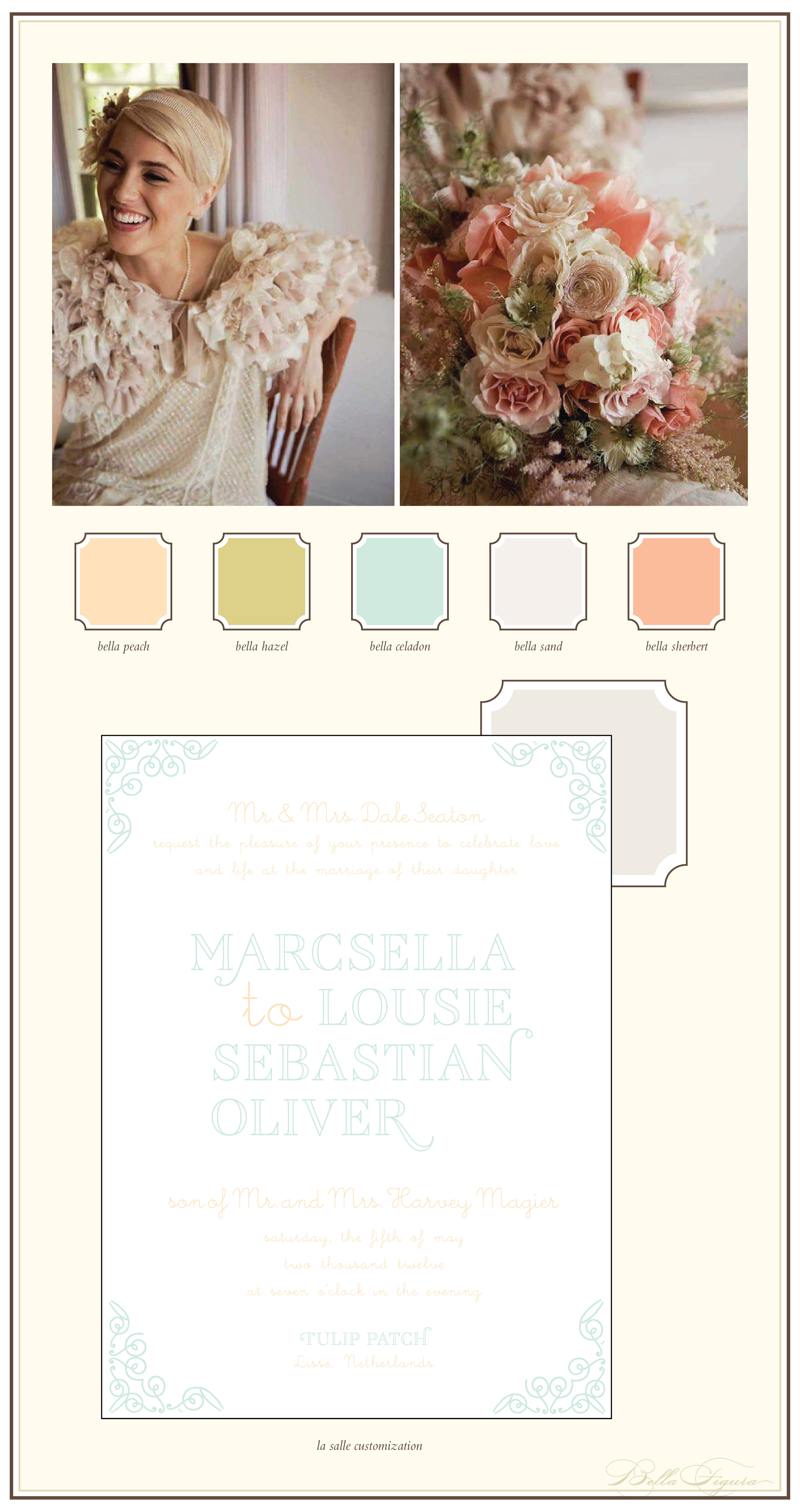 flapper fare vintage letterpress wedding invitations