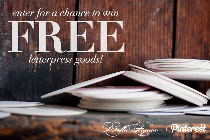 Repin this image and help spread the word about Bella Figura's Pinterest contest! 