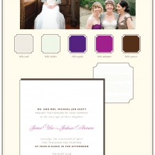 rustic letterpress wedding invitation ideas