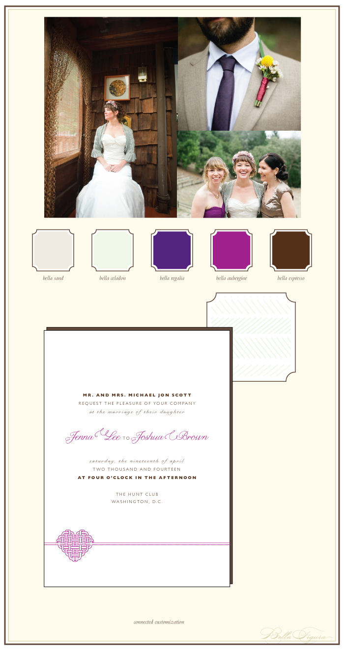 rustic letterpress wedding invitation ideas