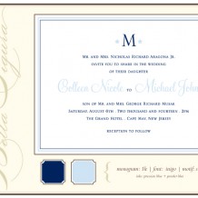 The perfect monogram for a destination wedding invitation, as designed by Bella Figura Bella Figura offers tips for how to pick the perfect monogram for your destination letterpress wedding invitations