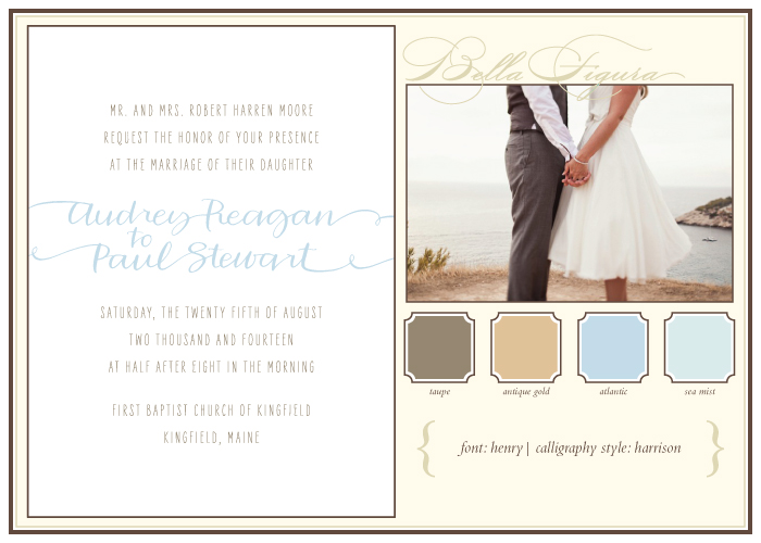 Bella Figura's recommendations for how to pick the perfect calligraphy style for your wedding invitations
