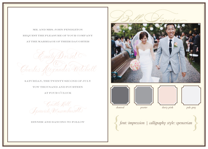 Bella Figura's recommendations for how to pick the perfect calligraphy style for your wedding invitations