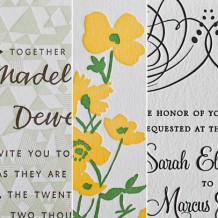 What color scheme do you love best for wedding invitations?