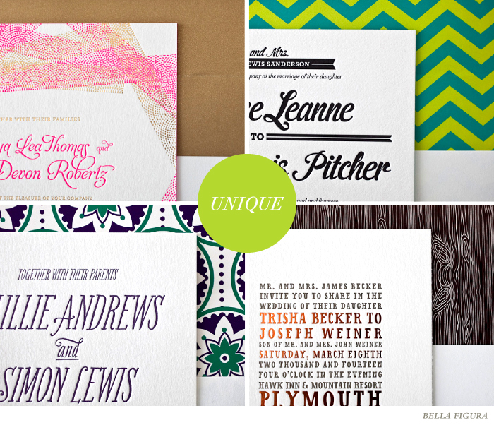 unique and daring wedding font inspiration