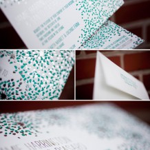 modern and unique foil wedding invitations