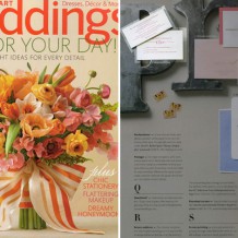 Martha Stewart Weddings-spring Bella Figura's String Calligraphy invitations were featured in the spring issue of Martha Stewart Weddings