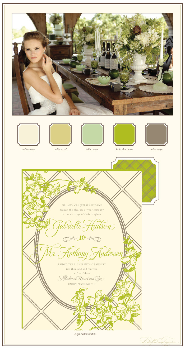 organic letterpress wedding inspiration