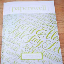 paperswell-cover-page Paperswell, a new magazine by Bella Figura designer and calligrapher Kelle McCarter