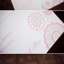 B_VintageGardiner_PGray-BRose vintage letterpress wedding invitations