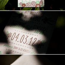 This is a letterpress baby announcement using Bella Figura's Rustic Jolene design. This is a letterpress baby announcement using Bella Figura's Rustic Jolene design in sea-side and umber inks.
