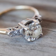 Designer Lindsy Aragona's antique engagement ring has a lot of sentimental value: it features her grandmother's setting and his grandmother's diamond.