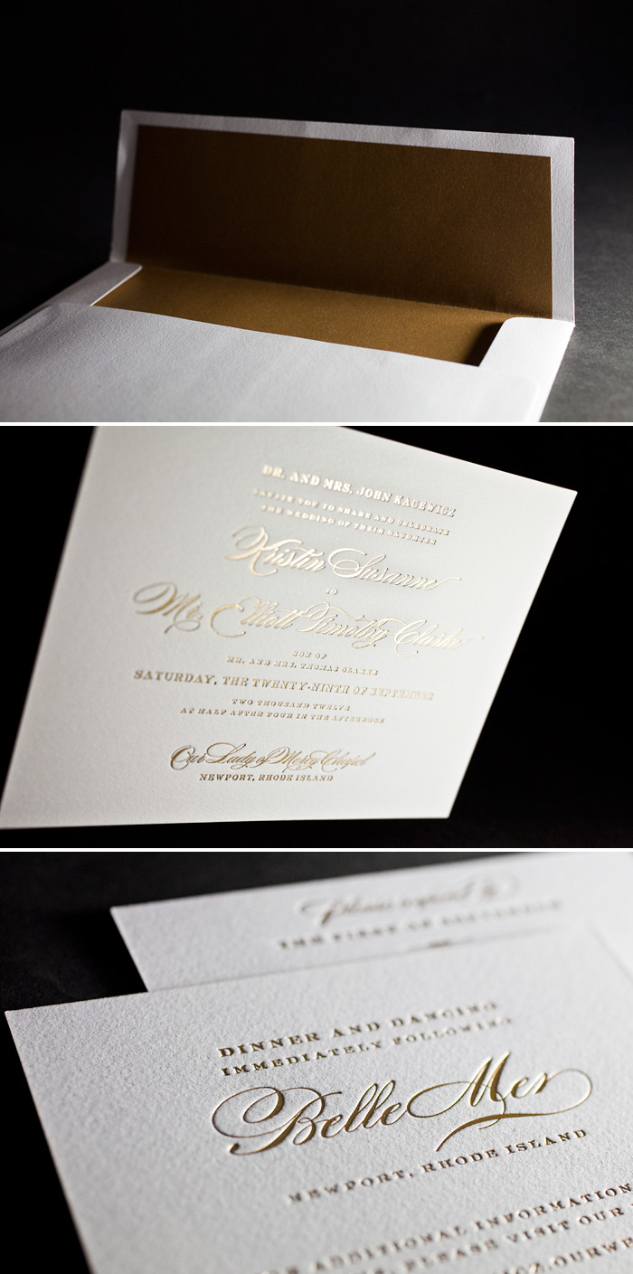 This is a customization of Bella Figura's Deveril design. This is a customization of Bella Figura's Deveril design in all gold foil!